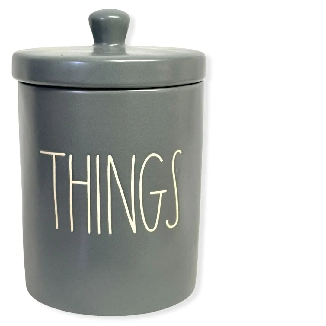 By Font Rae Round Canister Small Magenta Dark LL THINGS Gray Container Dunn
