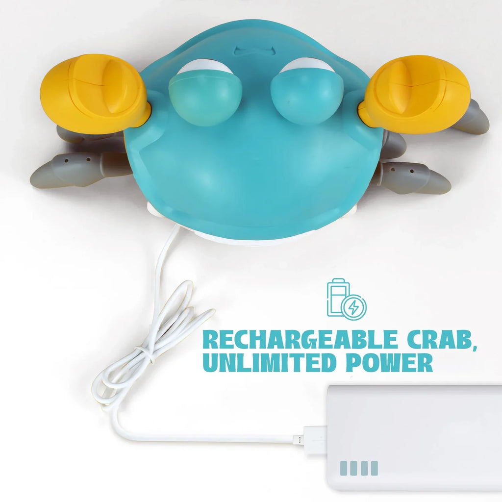 Baby Time Interactive Toy Toy Tummy Crawling Toys Cute Boxgear Development, Music Light – Baby – Crawling – and Sensory Functions for for Baby Toys Crab with Learning Babies