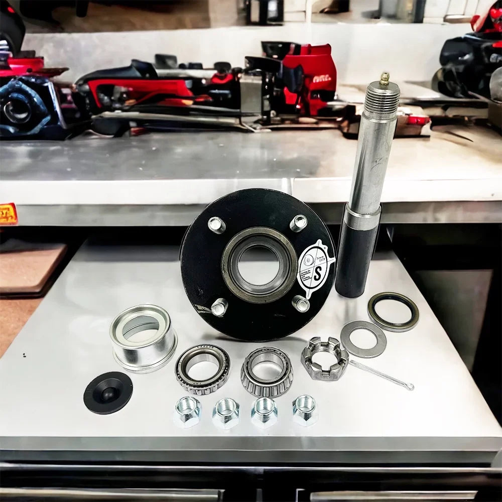 2,000 Bearings WHEEL Spindle Trailer uses SOUTHWEST (BT9) Trailer Hub Axle Bolt lbs with L44649 Circle 4-4" That