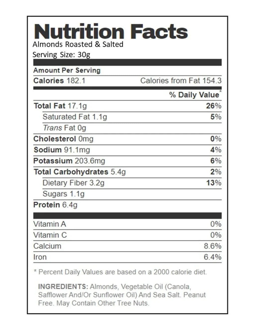 & Roasted salted Almonds