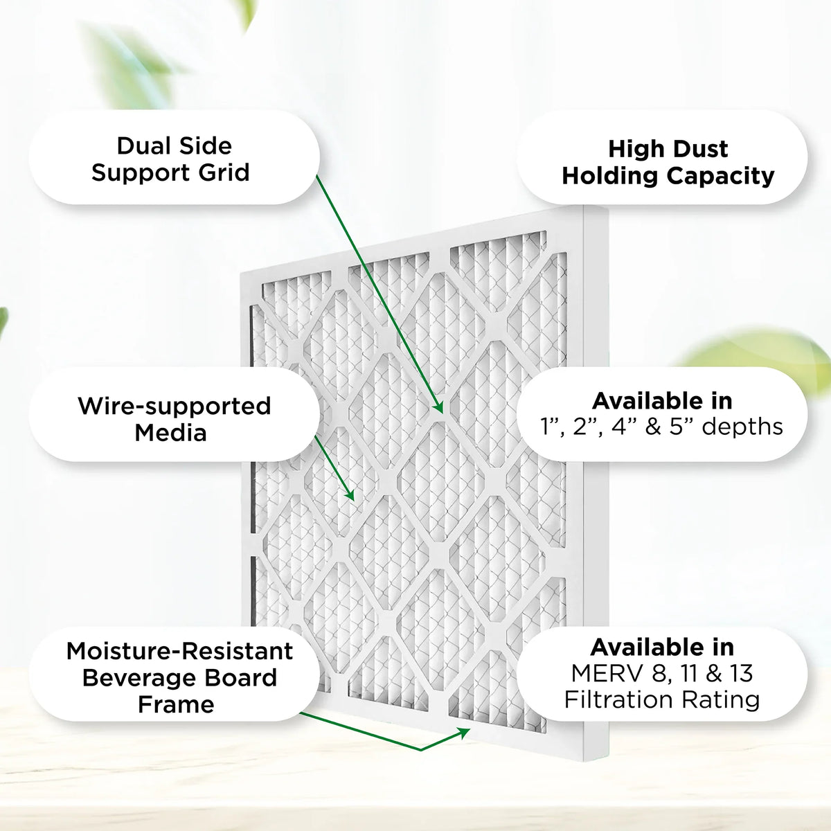 Furnace 24-1/2 3/4 Actual Pleated 1" x 12x25x1 Air Size: 6. 11-1/2 Quantity AC MPR by x Filters 11, Pamlico. 1000 MERV