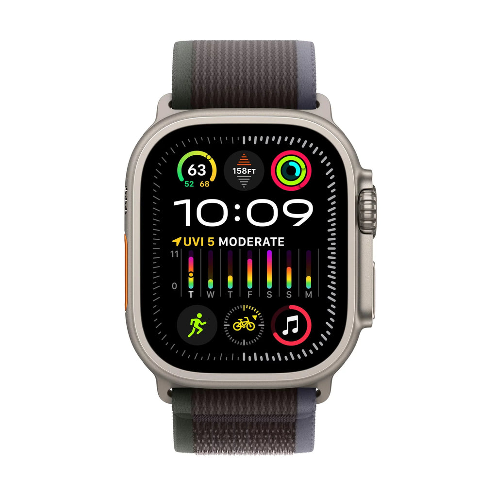 blue/black S/M oz 64 LTE, 2 GB Watch - 4G mm - nylon band - size: Wi-Fi, - watch smart with - Loop Apple - 2.17 - Ultra - Bluetooth - Trail weave - titanium 49 UWB,
