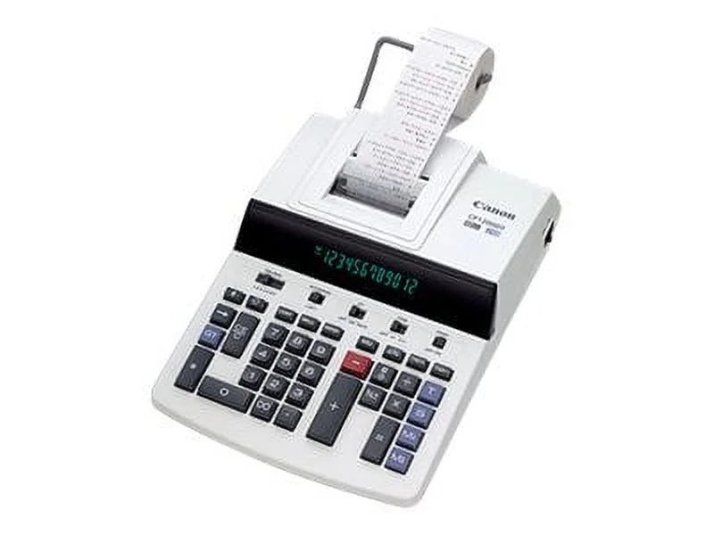 Desktop Printing Canon CP1200DII BK/RD Print, 4.3L/Sec 12-Digit Calculator, Commercial
