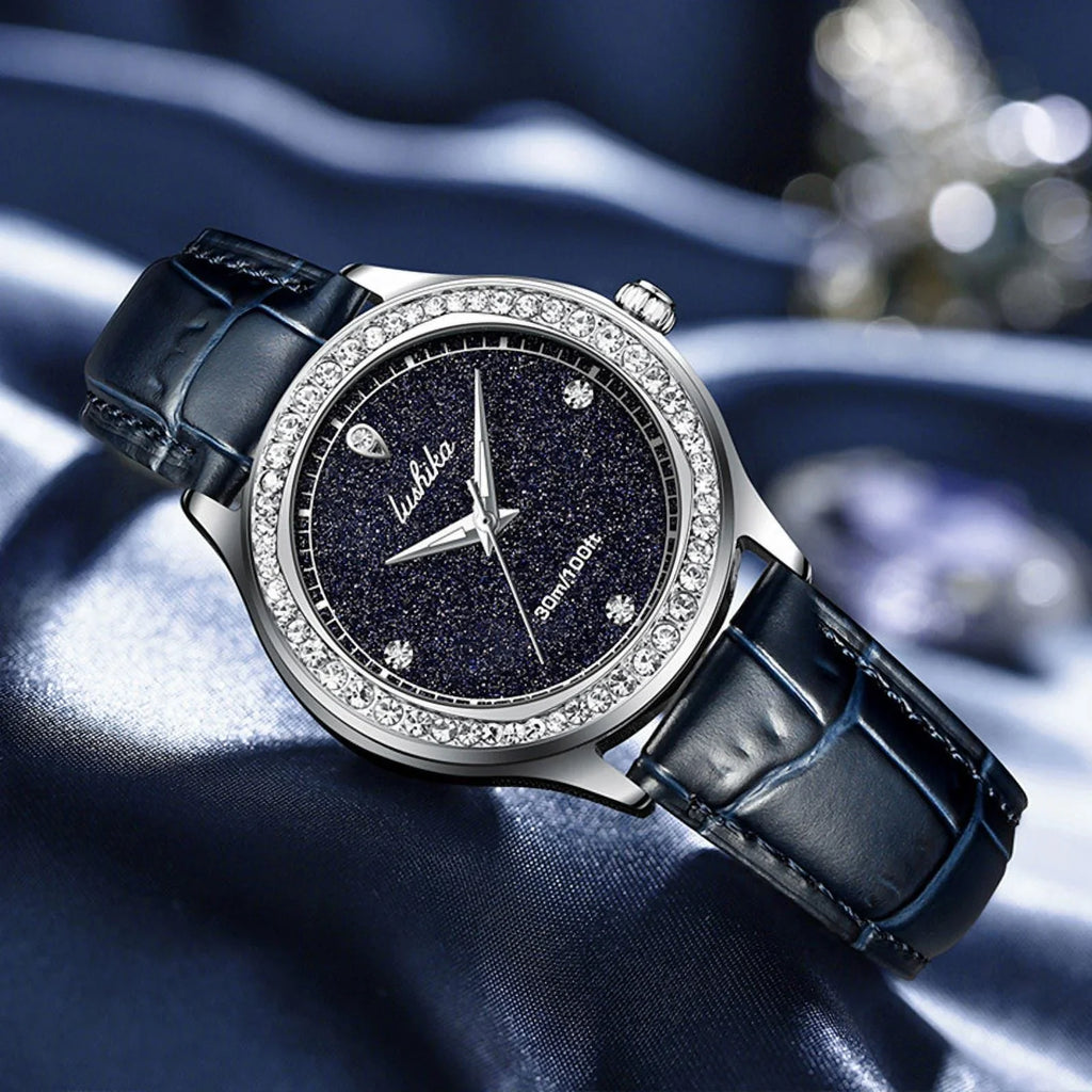 Luxury Light wristwatch Starry Waterproof Ladies Quartz