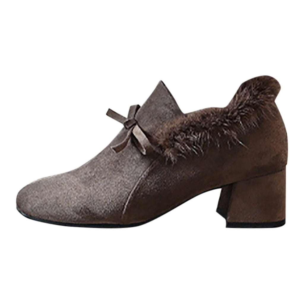 for Plush Shoes Warm Platform Women Dress Thick Ladies Shoes Snow Boots Ankle Walking Shoes 2023 PMUYBHF Flat Durable Winter