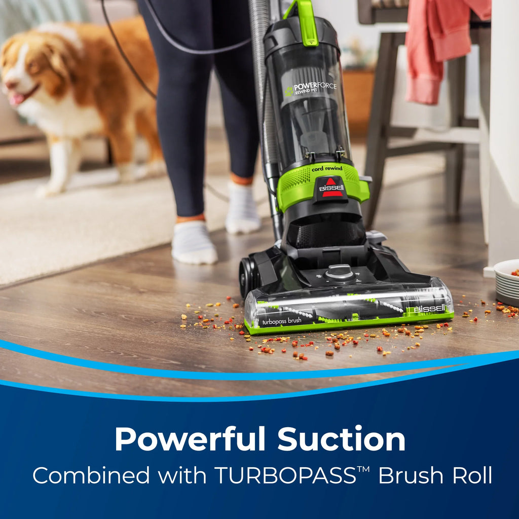 Helix Upright Turbo BISSELL Pet PowerForce Vacuum Rewind 3333