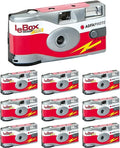 10-Pack 35mm 400 27 LeBox 601020 Agfa Camera Camera Flash Disposable Film