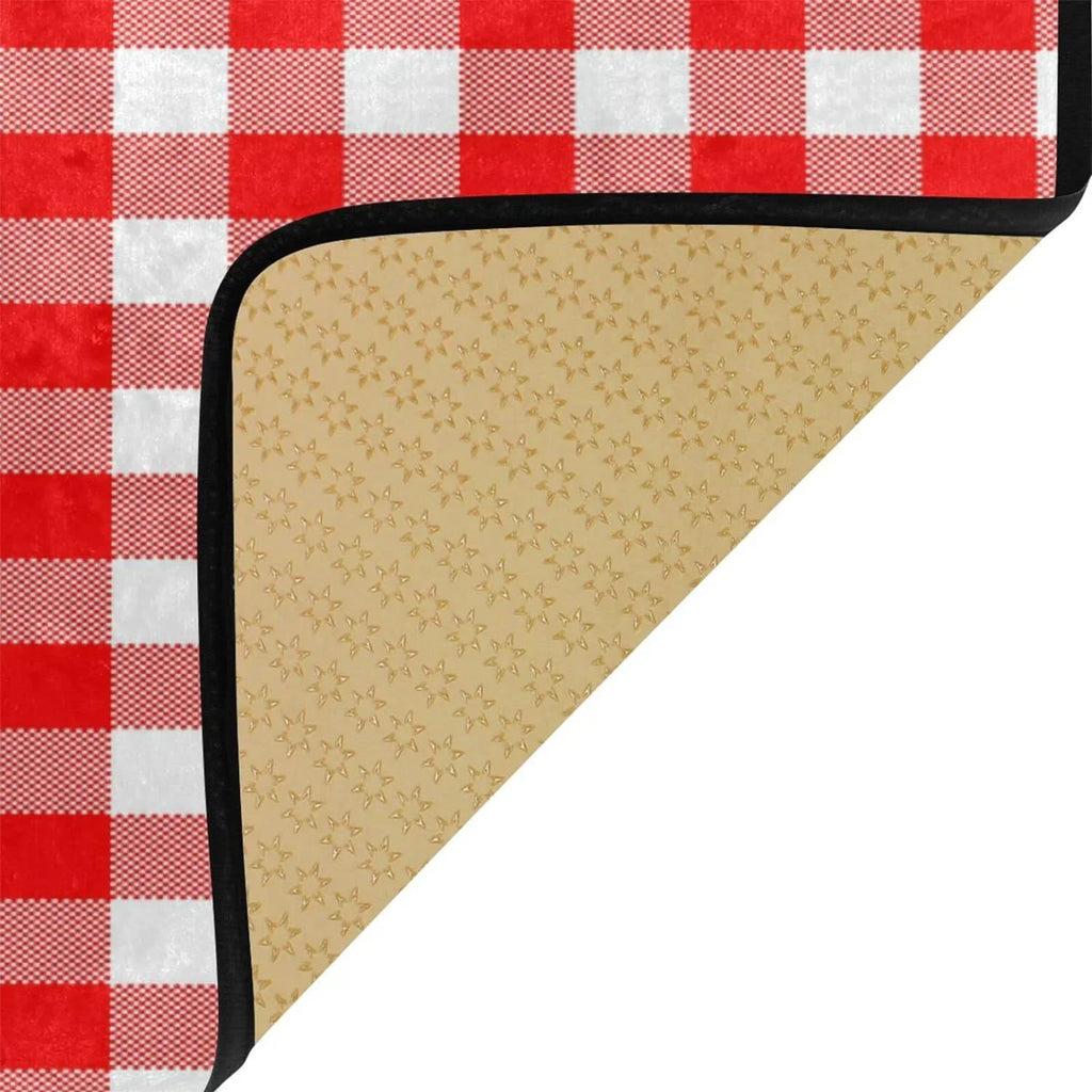 Kitchen Rug Plaid Kitchen White Mat Mat Washable Comfort for Anti-Fatigue Red Washroom 20 Floor Waterproof Kitchen Bedroom Slip 39 Non and Rug Bestwell inch x Sink
