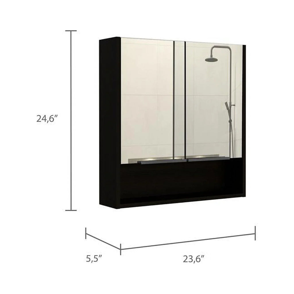 63" Medicine Home Set Linen Cabinet 2-Piece & with Door Square Cabinet One