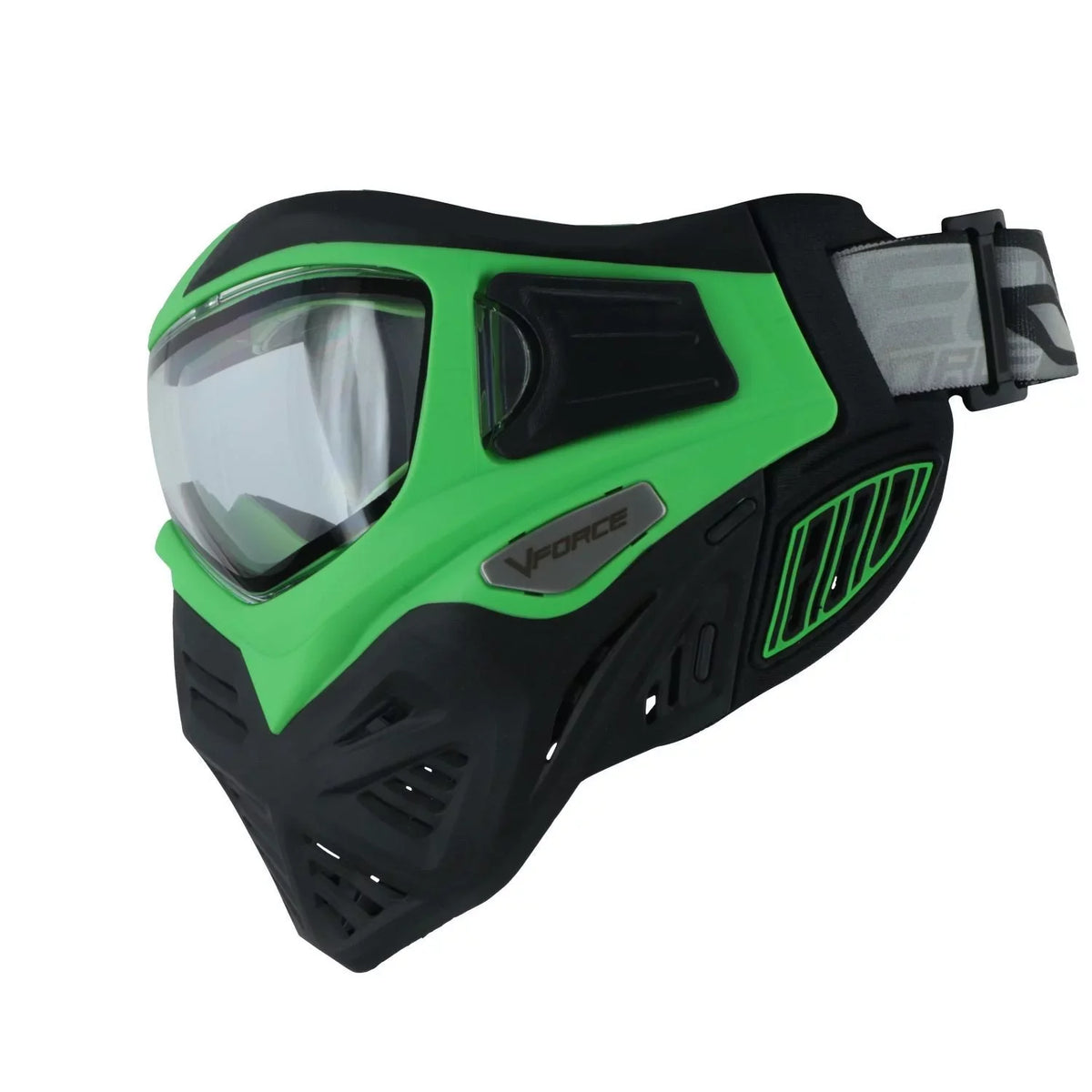 Goggle Green Thermal Clear Mask Black 2.0 V-Force Lens Paintball - Venom w Grill