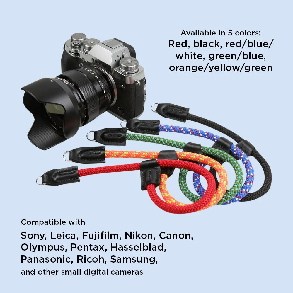 II,RX10,RX10 Made R Release Rope Quick III,RX10 A6500 Camera Wrist (34cm,Red/Blue/WT) US Climbing Foto&Tech in A6400 R,RX1 II,RX10 A6100 A6600 with IV Sony A6000 Compatible A5100 A5000,RX1 A6300 Strap