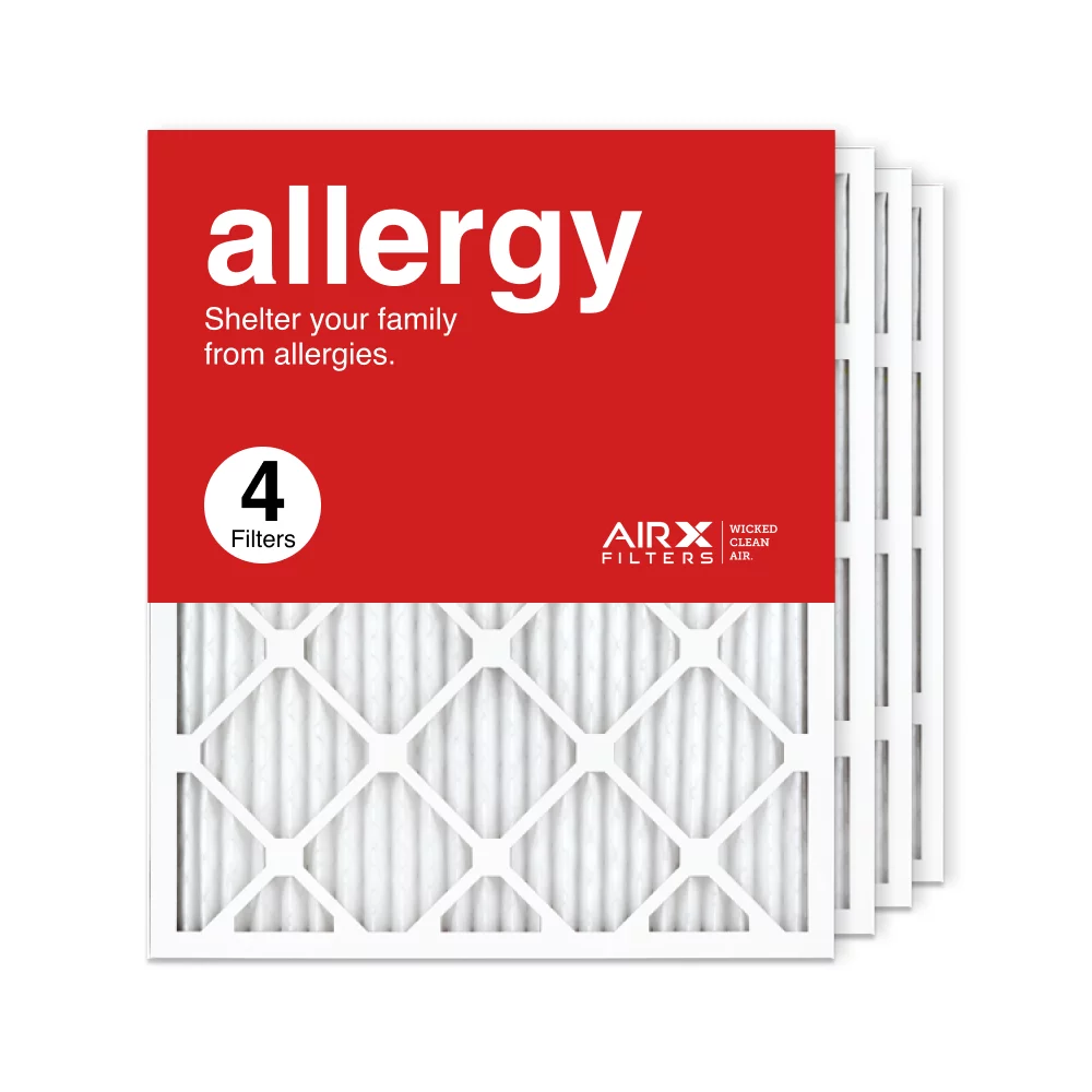 Furnace Filter, Made HVAC AC Allergy Air AIRx USA 20x25x1 4-Pack, Pleated 11 Air in MERV Filters Filter the