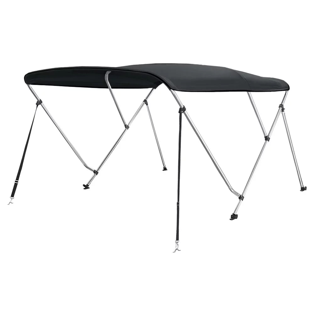 ft. Top 6' 73" - 3 High Dye BLACK L Cover Boat W Bimini Bow x 46" 78" Solution