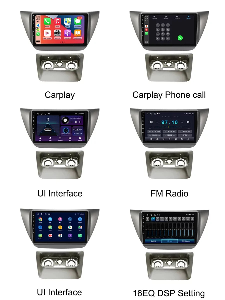 Stereo - Android With Mitsubishi Carplay 9 Car For Bluetooth CS Android Radio 2010 Lancer Navi 2000 Screen GPS Auto