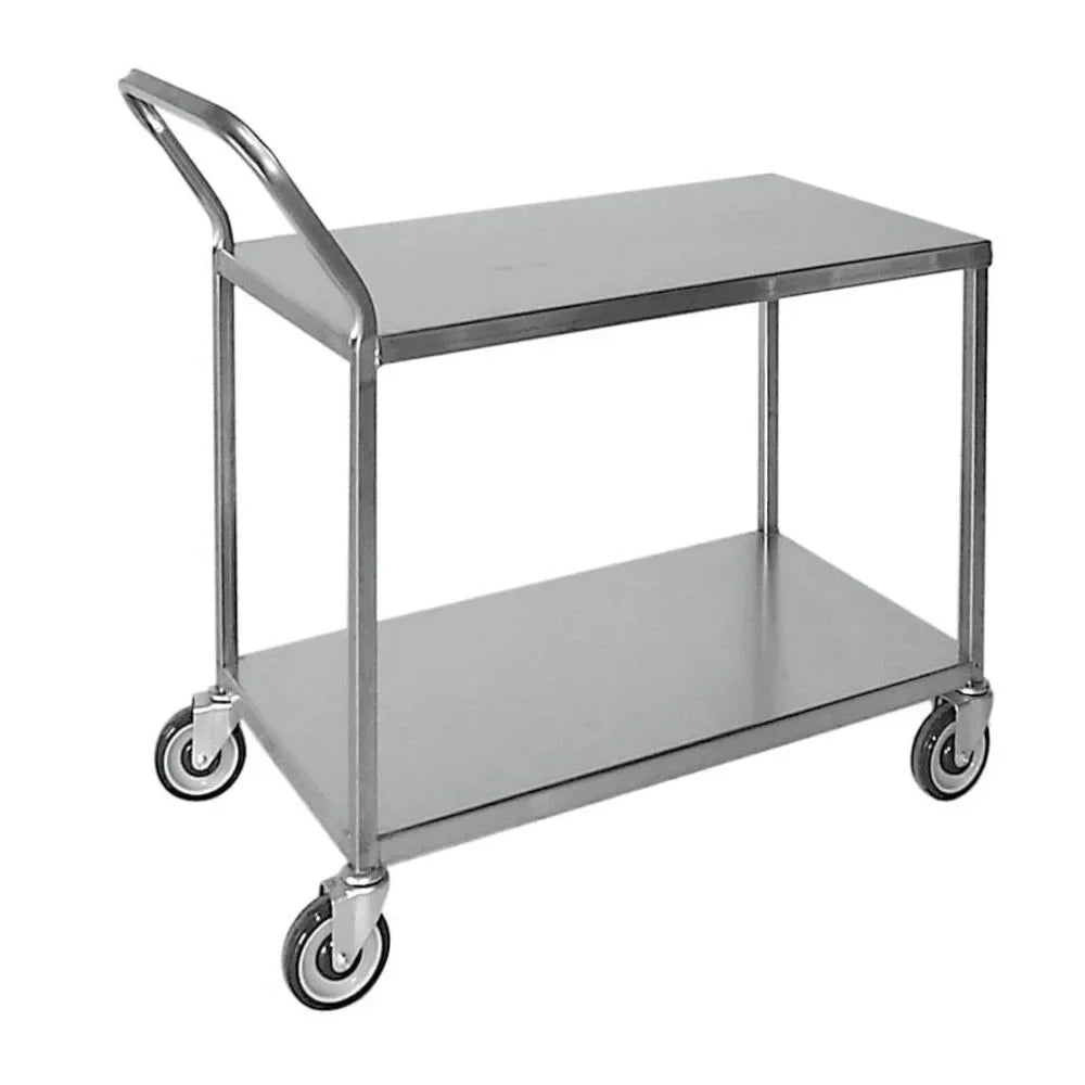 W x L Stainless 41" Handle Cart Stock - x 20" with Steel Loop 41" HUBERT® H