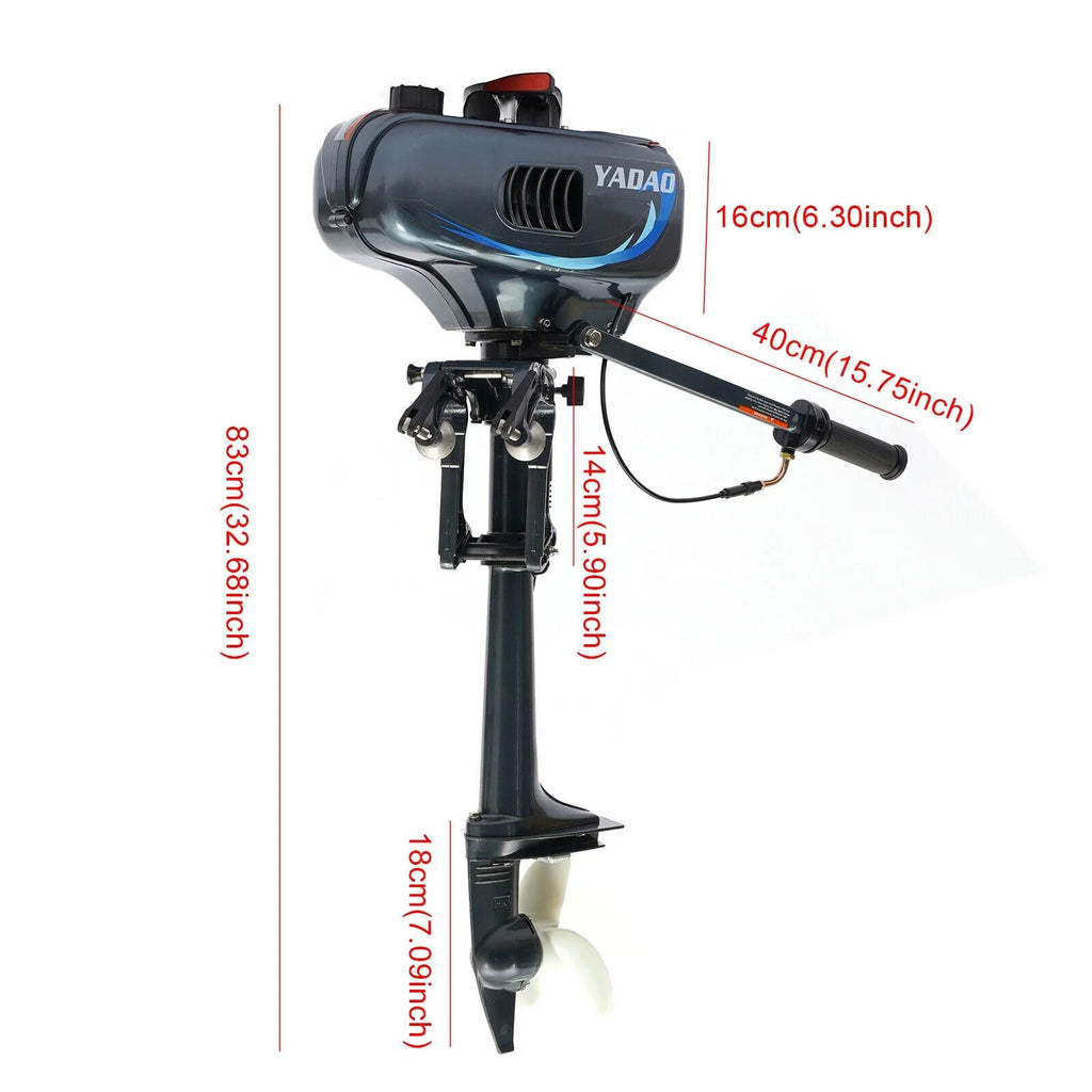 Engine HP 2-Stroke with Boat Motor Boat Engine Water System Fishing Outboard 3.5 Cooling