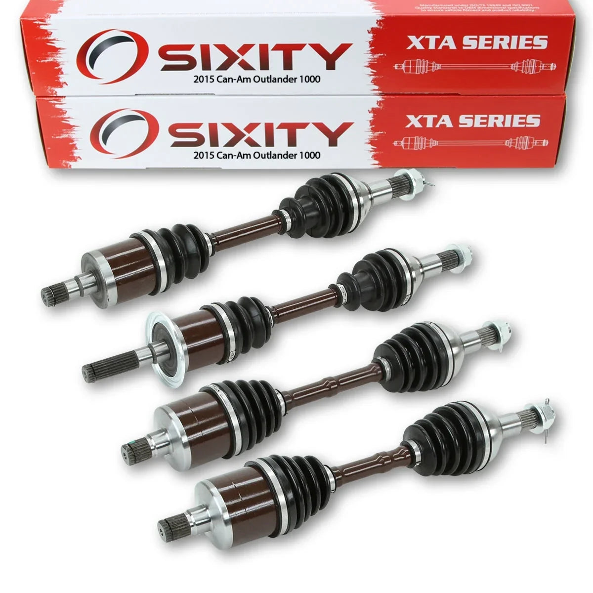 Left Right 4X4 Outlander Four Rear 2015 with Passenger compatible XTA 1000 Can-Am EFI Axles Front Driver Sixity
