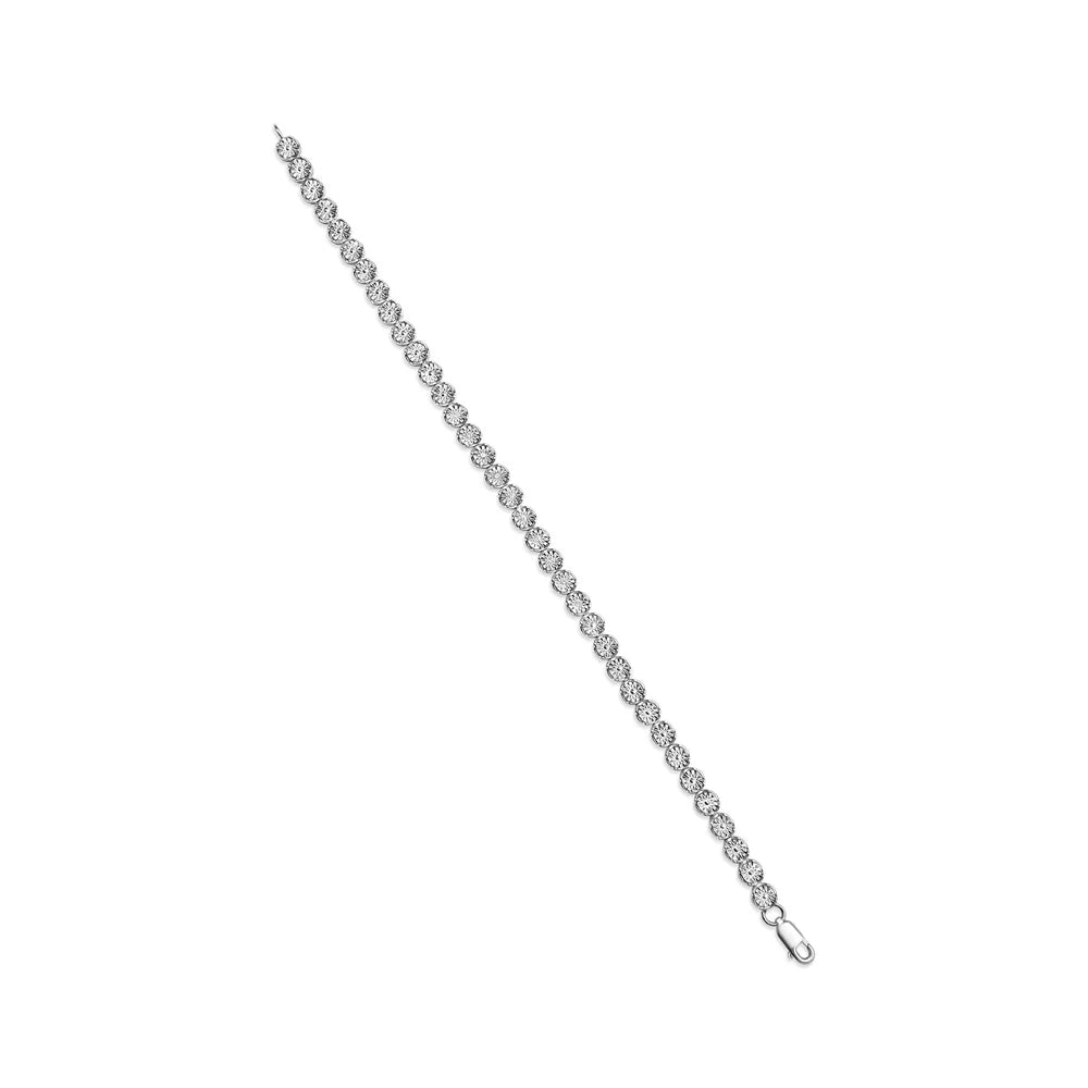Bead of .925 Diamond cut I2-I3 and Haus Cttw Clasp Bracelet Box Clarity) Womens Color, (I-J Sterling Round Brilliance Tennis Set Link Silver Miracle 7.25" 1/10