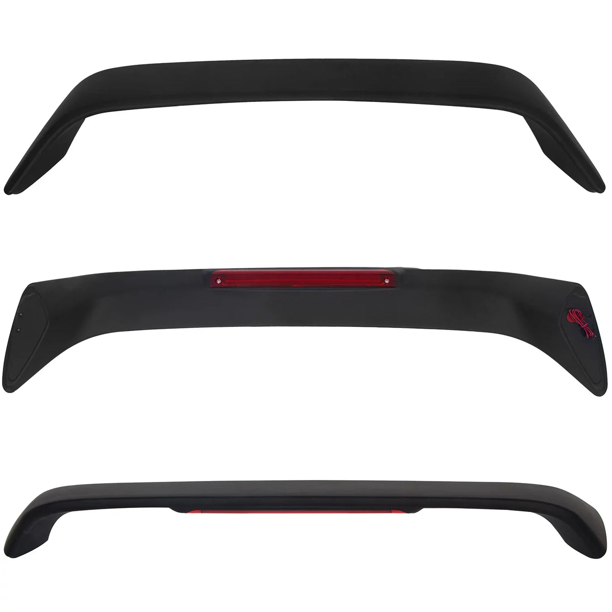 1999 Winglet Trunk Brake 1998 Lid Spoiler with Rear Kojem 2DR 1996 2000 Light Matte Black Honda T-R 1997 LED for Civic Wing Lamp Style