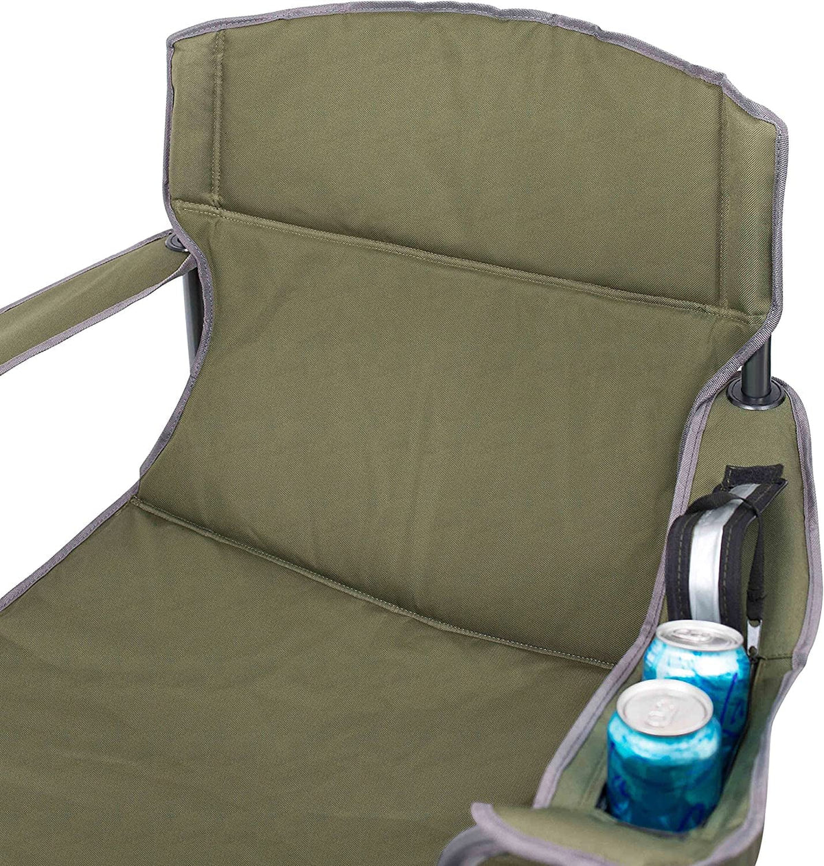 Best Bag Chair Camping Insulated Case Folding - Cooler XL - Duty - Green - - - - Wide Holder Cup Internet's Padded Extra Outdoor Quad Sports - Heavy Carrying Beach - -