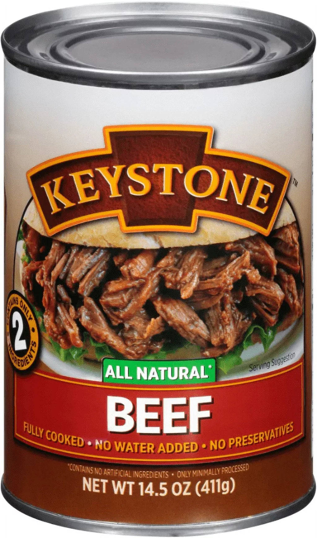 Emergency Food Backpacking and 14.5 Ready Can All Survival Beef ✅ to Cans oz (6 Camping Hiking For Keystone ✅ Eat Natural Pack)