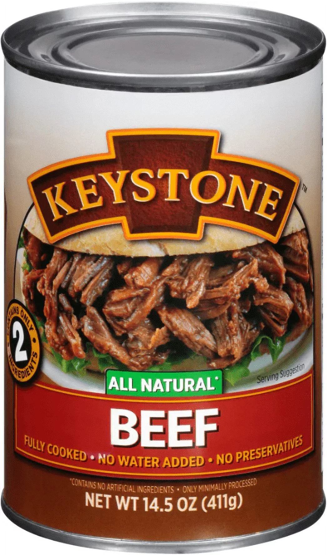 Emergency Food Backpacking and 14.5 Ready Can All Survival Beef ✅ to Cans oz (6 Camping Hiking For Keystone ✅ Eat Natural Pack)