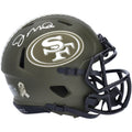 Service 2022 San Joe Helmet Speed Francisco Mini 49ers Autographed Riddell Salute To Montana