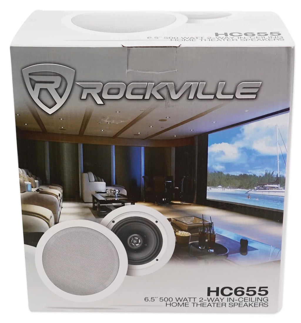 Bluetooth Receiver+4) Pro Theater RX55URIBT Speakers Home 6.5" Technical Ceiling