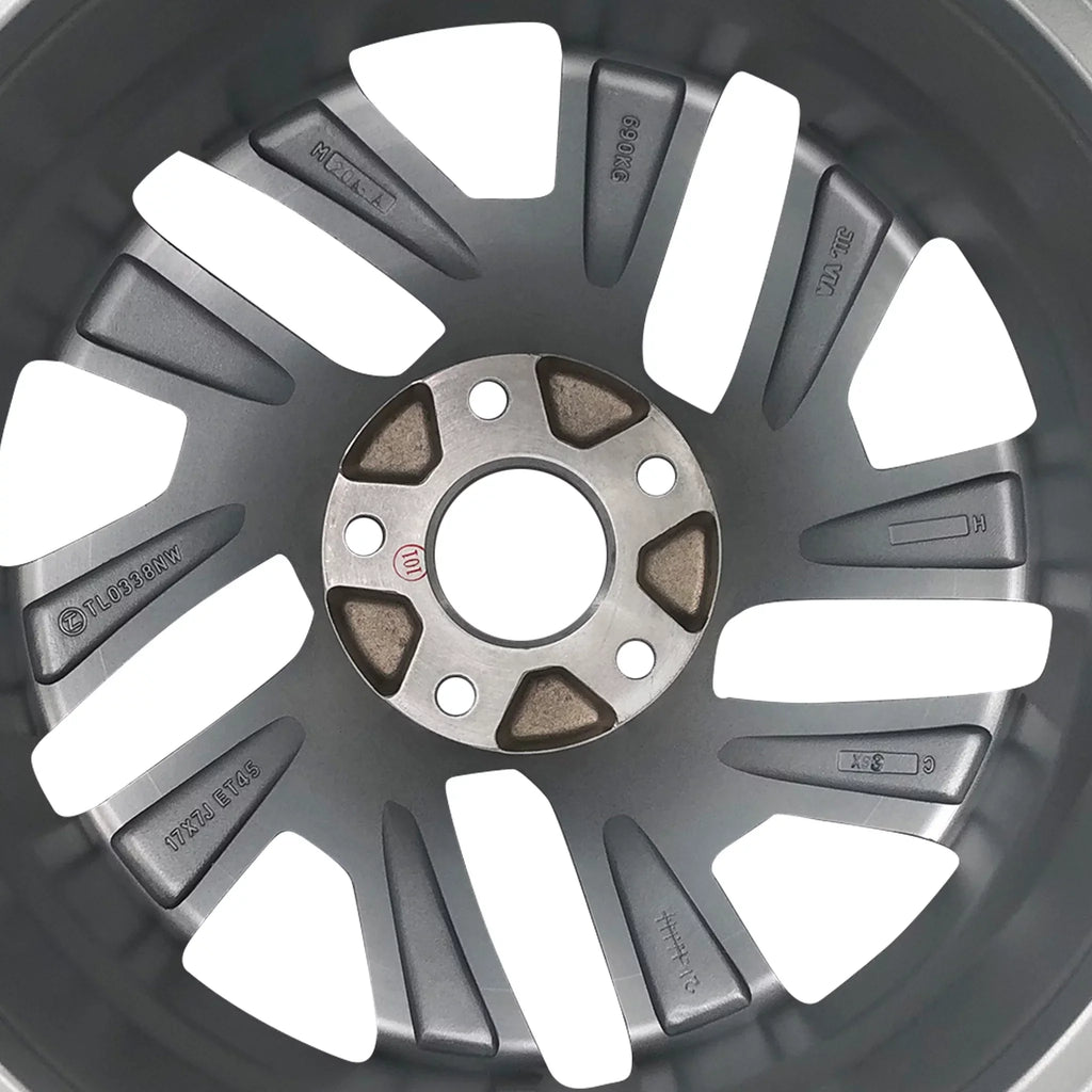 for Velospinner 17" Twisted Honda OEM Automotive Quality Wheel New Single CR-V 7" x 2016 Rim Alloy spoke Brand 64069A Replacement Silver 2015,