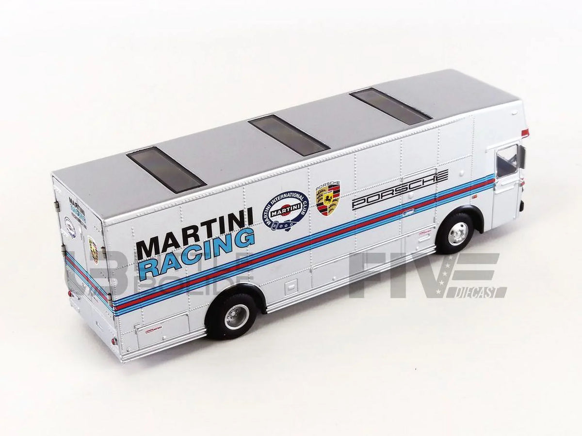 1/64 Transporter Schuco Racing" Model by Car Mercedes Stripes Race Diecast with Benz Silver "Martini