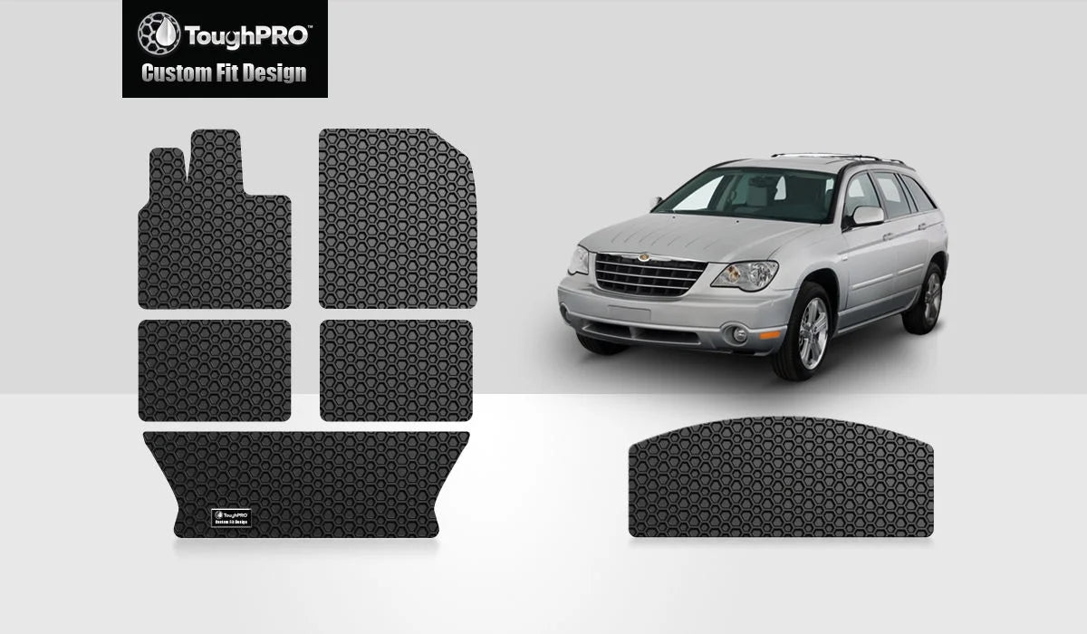 '- Pacifica - All with Mats Rubber Full Set CHRYSLER - ToughPRO Duty 2005 Heavy Cargo - Weather Black -