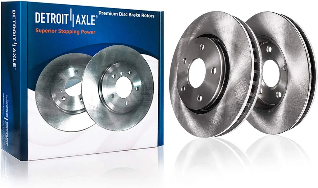 '- Brake and Replacement 2011 Brake Brakes Disc Pads for 2012 2008 Detroit 2010 Rotors 08-13 2013 Lugs Rear 2009 Front Ceramic Nissan Rogue 5 Kit Axle