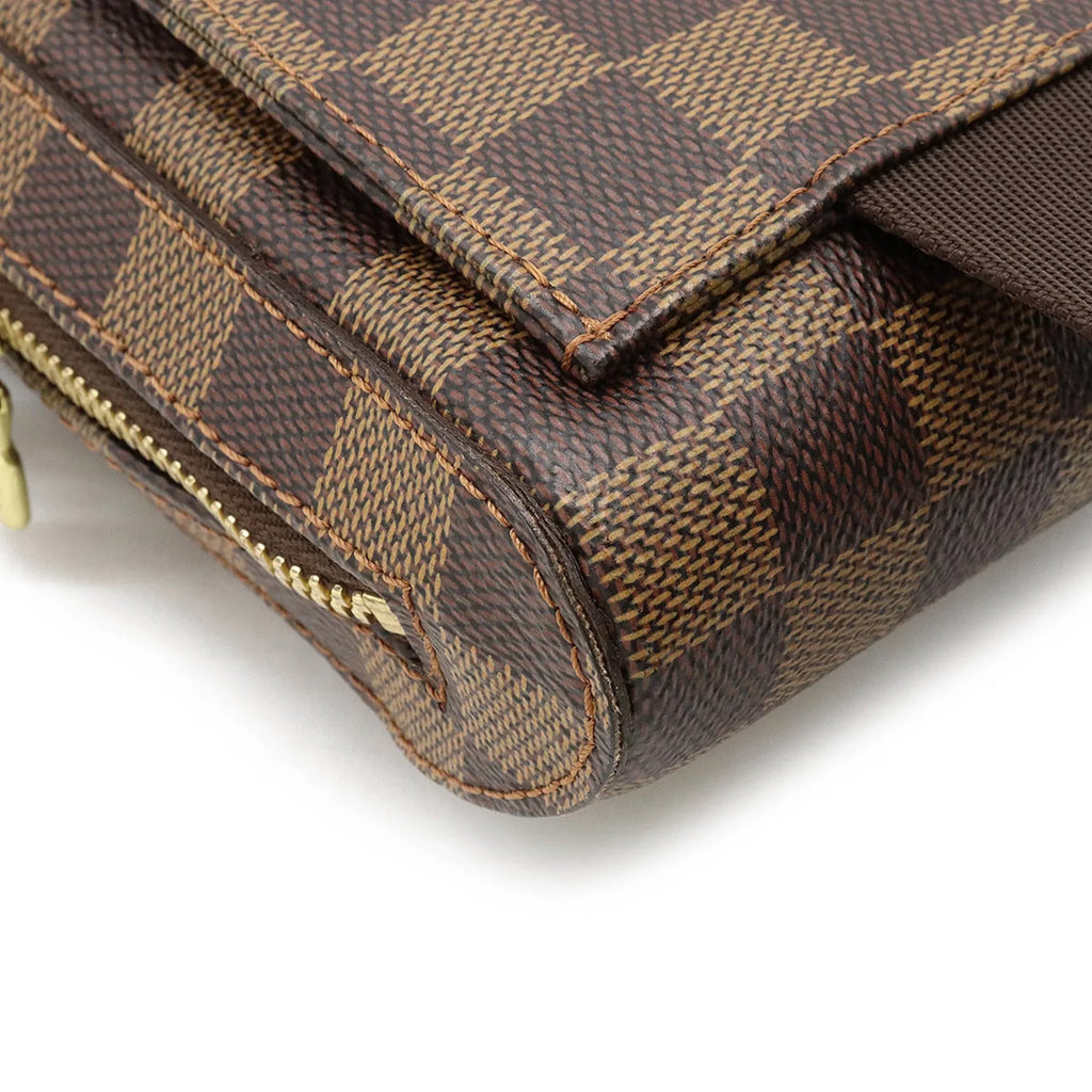 Louis LOUIS Pouch Vuitton Waist VUITTON Shoulder Jeronimos N51994 Damier Pre-Owned Body (Good) Bag