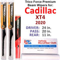 2020 XT4 Wipers Beam 3) Cadillac (Set Performance of w/Rear Wiper