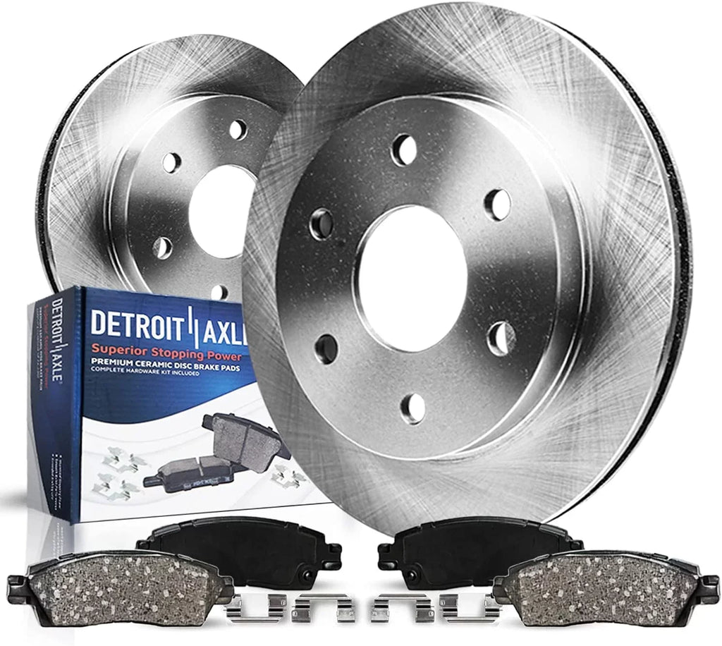 Rotors Brake [4-Wheel Chevy Disc - Escalade Yukon - Ceramic Disc Tahoe for Rotor Brakes XL GMC Axle ESV Front 1500 Cadillac EXT Kit Brake Avalanche : Sierra Model] Detroit 12" Silverado Pads