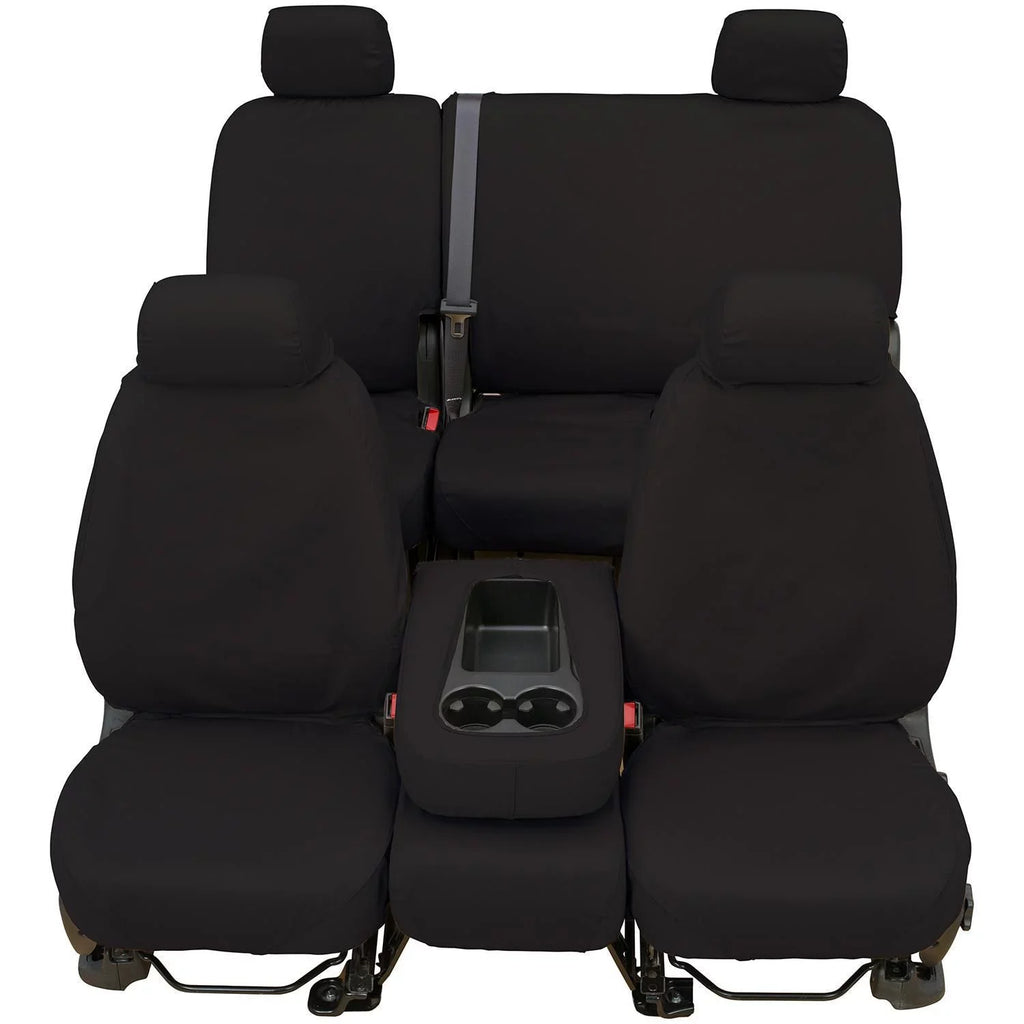 SeatSaver select: Fits - 2007-2008 Black Bench F150 Charcoal Polycotton Fabric, Front Custom-Fit Seat Covers FORD Covercraft