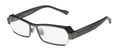 SAGE NEW LARY'S COMFORT ULTIMATE DESIGNER FULL-RIM FLEXIBLE HINGES HARRY GRAY SPECIAL DEMO LENSES LEGACY / TRANSPARENT FRAME 55-16-0 MENS EYEGLASSES/SPECTACLES