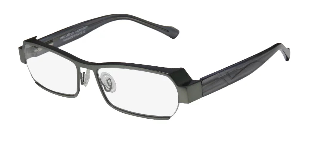 SAGE NEW LARY'S COMFORT ULTIMATE DESIGNER FULL-RIM FLEXIBLE HINGES HARRY GRAY SPECIAL DEMO LENSES LEGACY / TRANSPARENT FRAME 55-16-0 MENS EYEGLASSES/SPECTACLES