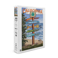 Family, in California, for inches, Piece 500 Premium (19x27 Puzzle Santa Sign and Destinations Adults USA) Made Jigsaw Cruz,