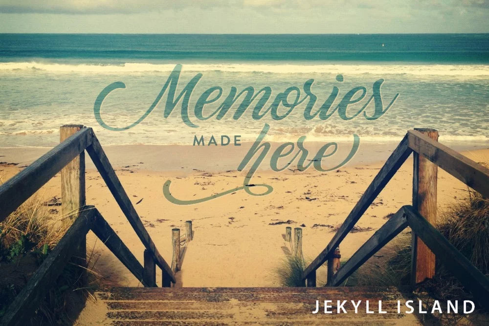 Made Georgia, inches, Here, and Memories Premium Jigsaw Beach Sandy Piece Stairs in 500 USA) Made (19x27 Jekyll and Island, Adults for Puzzle Family,