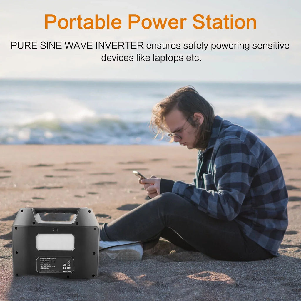 80000mAh Portable NEW 300W Lithium Generator 296Wh Battery Power Station Sloar