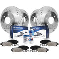 13.78'' 2017 Brake 2014 for 2018 F-150 Ceramic 2019 Rear Axle Replacement: and Brake 2016 Slotted 2012-2020 Brakes Rotors Front Kit Ford Drilled - 13.70'' Rotors Detroit 2015 Pads 2013
