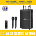 Wireless Karaoke With 15" Rechargeable Professional Mic. DSP 2 Singtronic BT-1500DSP UHF Speaker