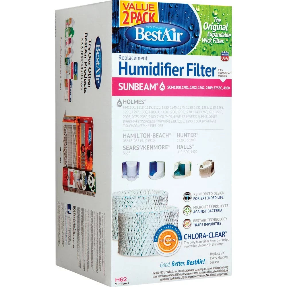 (2-Pack) Table 1PACK BestAir Filter Humidifier Wick Top