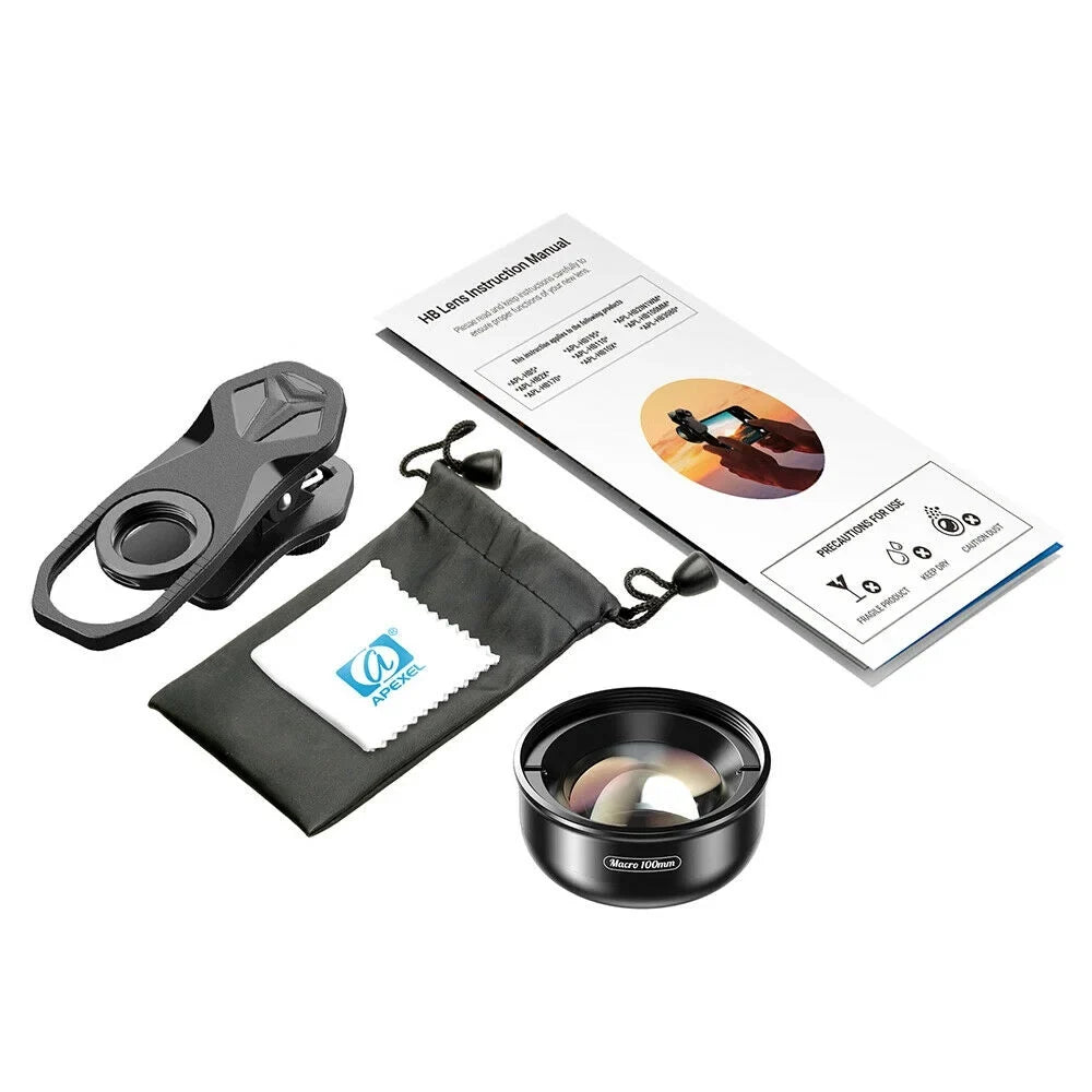 Detachable Alloy Camera Multi-Layer 4K Shooting Macro 40MM-70MM Clip Cellphone External Aluminum Lens Accessory Lens HD Distance Optical Coated
