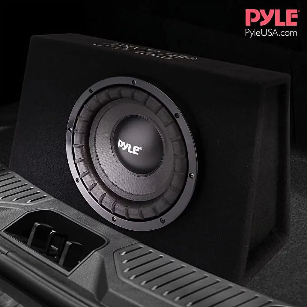 a Non-Pressed 10-inch System Woofers with Subwoofer Box High Pyle Paper 500 Powered Slim Cone Watts