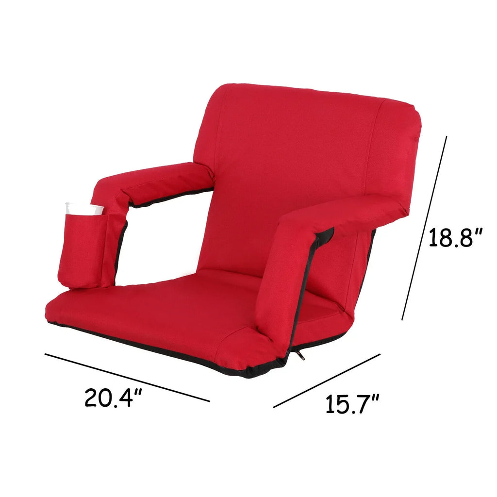 Positions High - Quality Seat, Cup Water-Resistant Black Tiltable ZENSTYLE 8 Holder Stadium Additional Durable