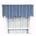 Blue Modern Design Style Home Beach Window RLF Valance Regal Classic 17" x 50" Stripe
