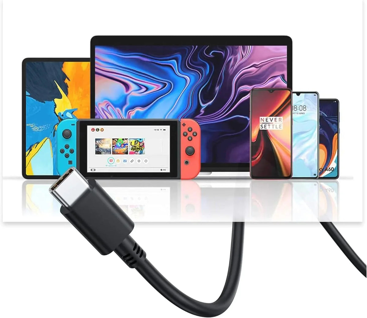 Adapter Cord with Chromebook Power Compatible 100e USB-C 45w Ac Guy-Tech Lenovo 81MA0022US