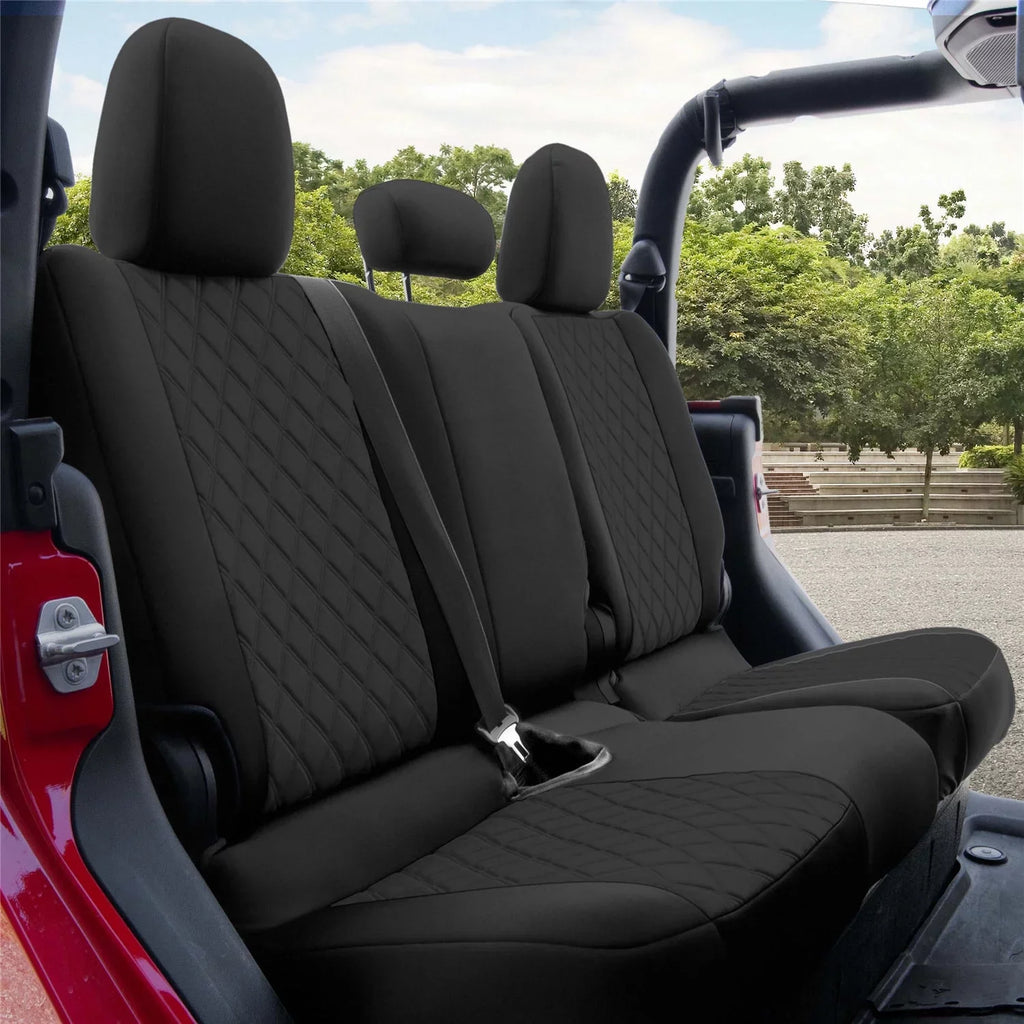 Air Group Covers Neoprene Black Seat 2020-2024 with Rear Custom Fit Gladiator, Car FH Freshener Jeep for Set